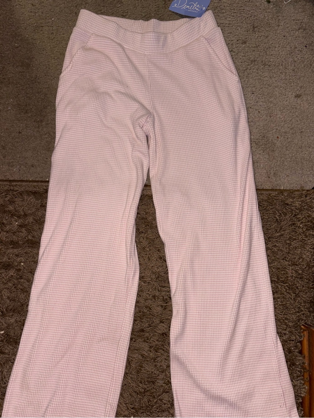 Aeropostale Light Pink Waffle Knit pants